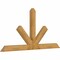 Ekena Millwork Saratoga Rough Sawn Timber Gable Bracket, Western Red Cedar, 96"W x 48"H x 4"D x 6"F, 12/12 Pitch GBW096X48X0406SAR00RWR - alternate 5